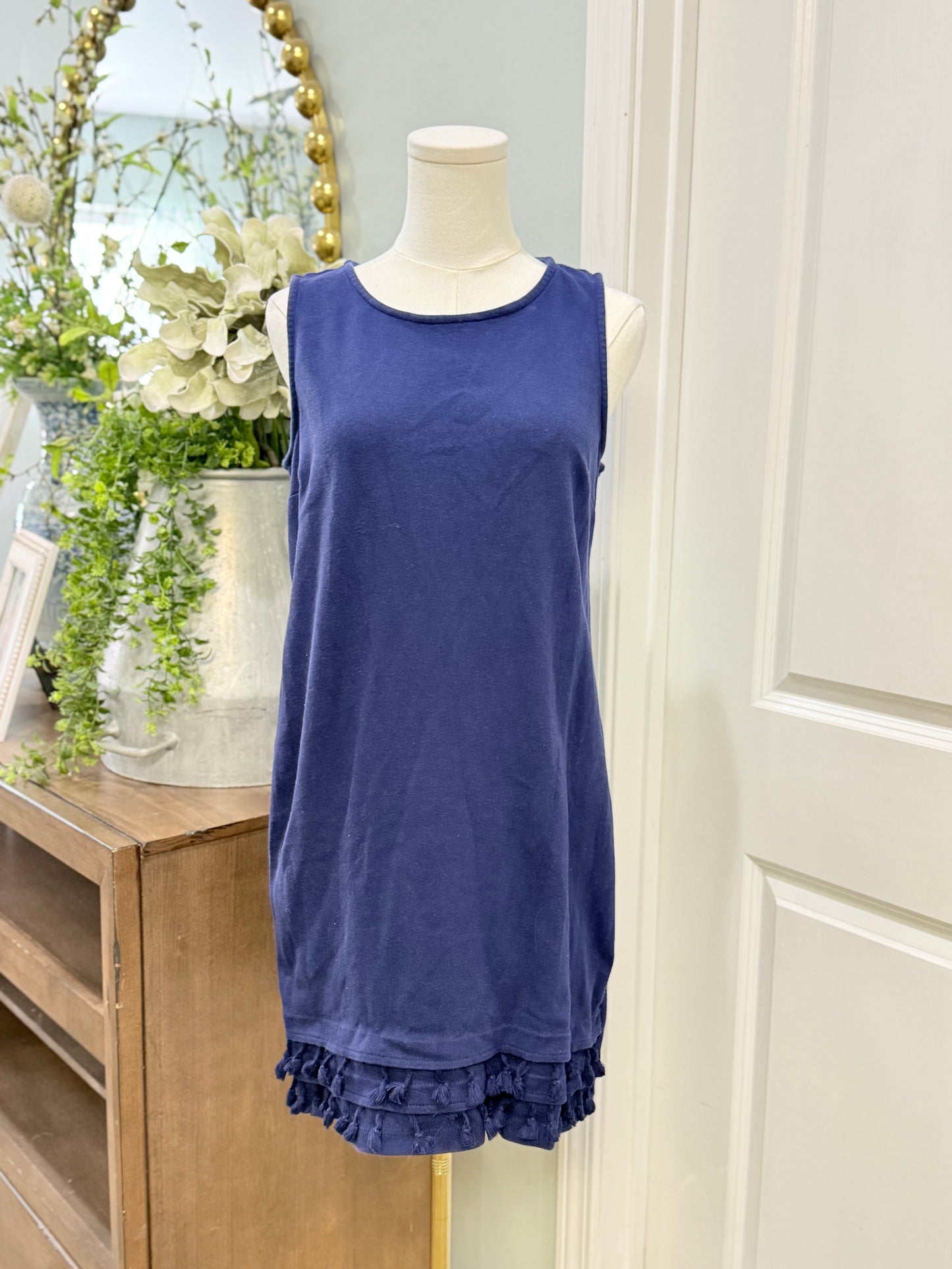 Womens Crown & Ivy Navy Dress Medium EUC