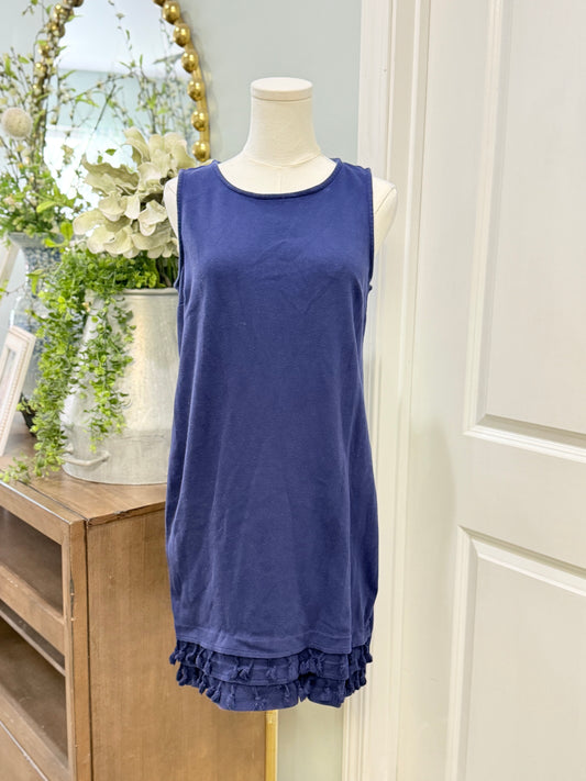 Womens Crown & Ivy Navy Dress Medium EUC