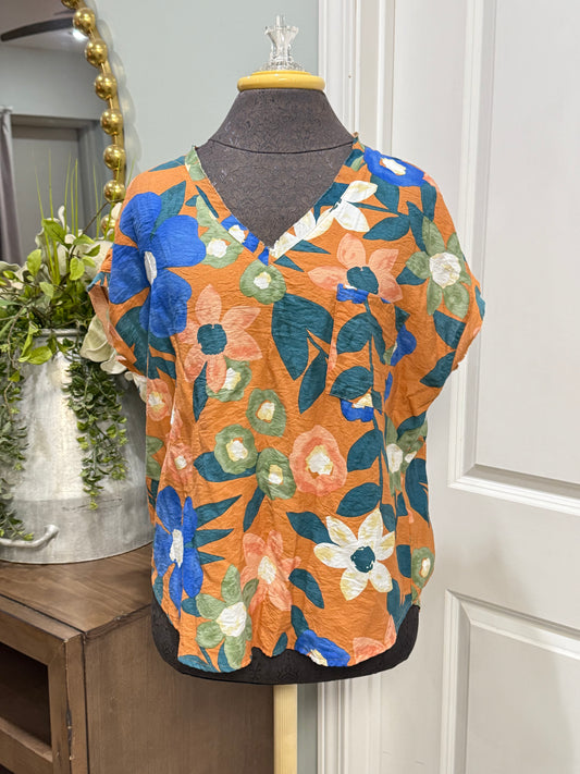 Womens Jodifl Floral Blouse Small EUC