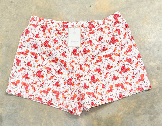 Womens Calliegraphie Floral Shorts Large NWT