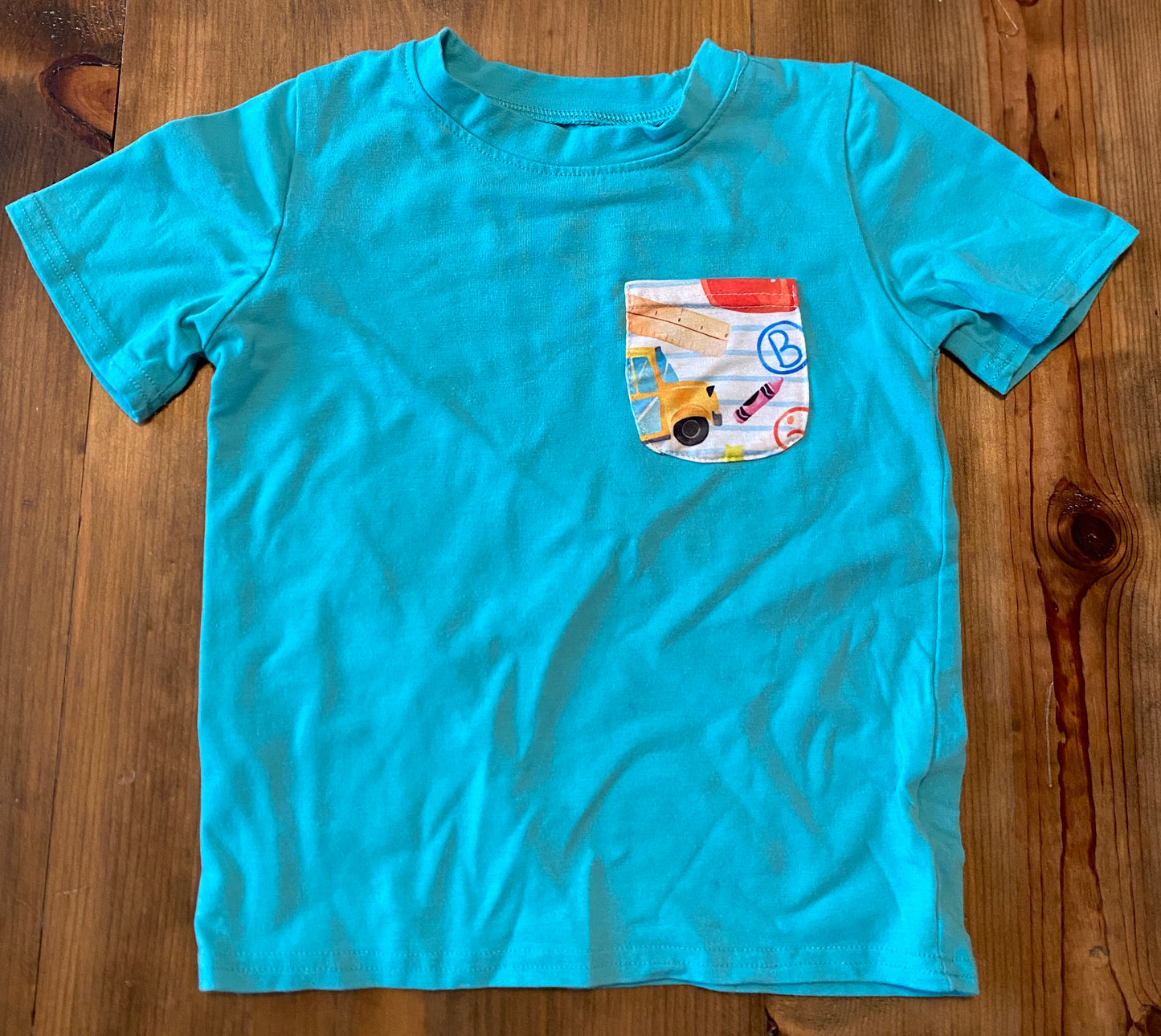 Boys Honey Bean Pocket Tshirt Sz 5