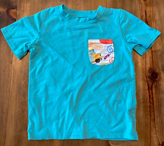 Boys Honey Bean Pocket Tshirt Sz 5