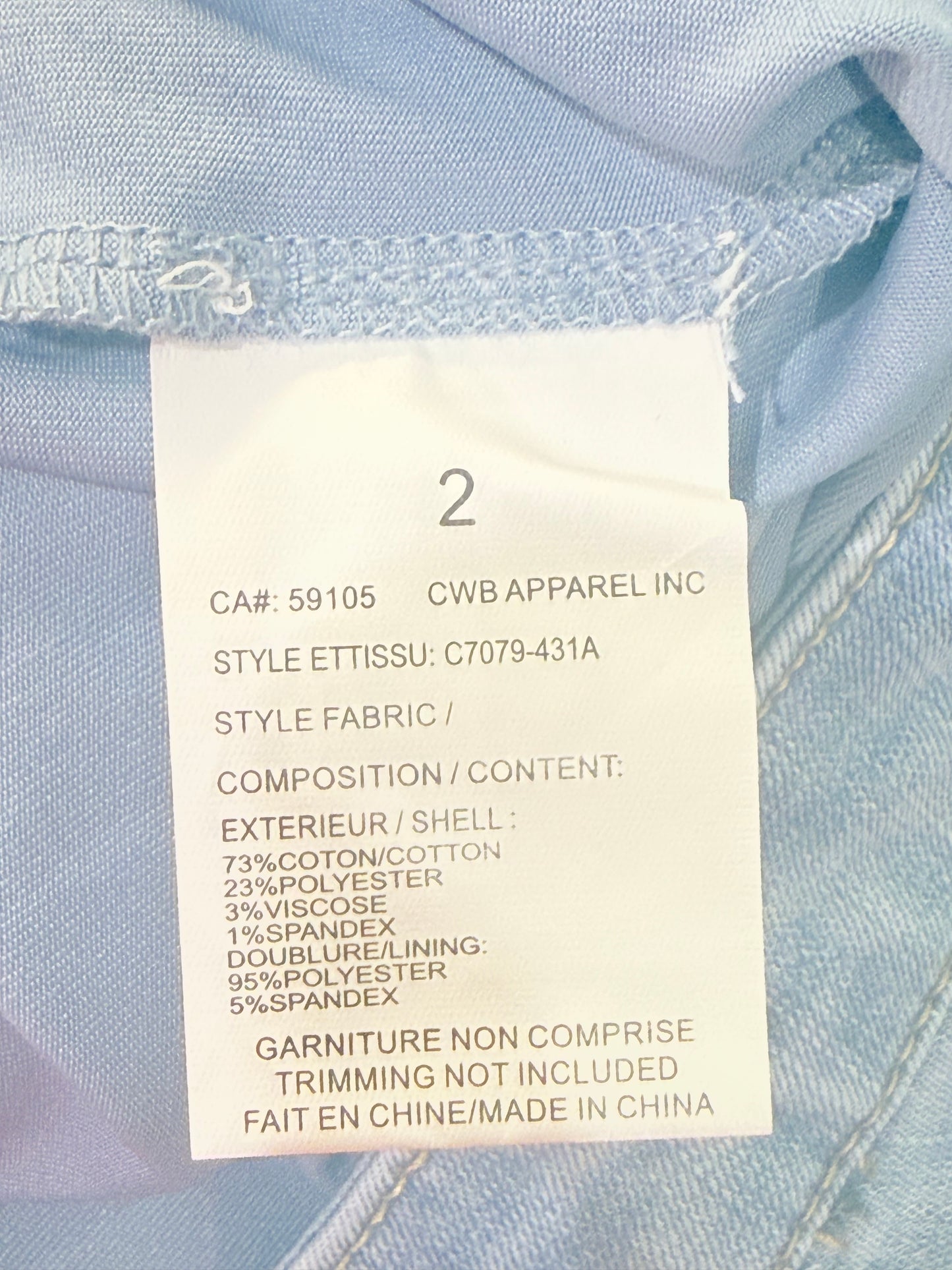 Womens Charlie B Denim Scalloped Skirt Size 2 NWT