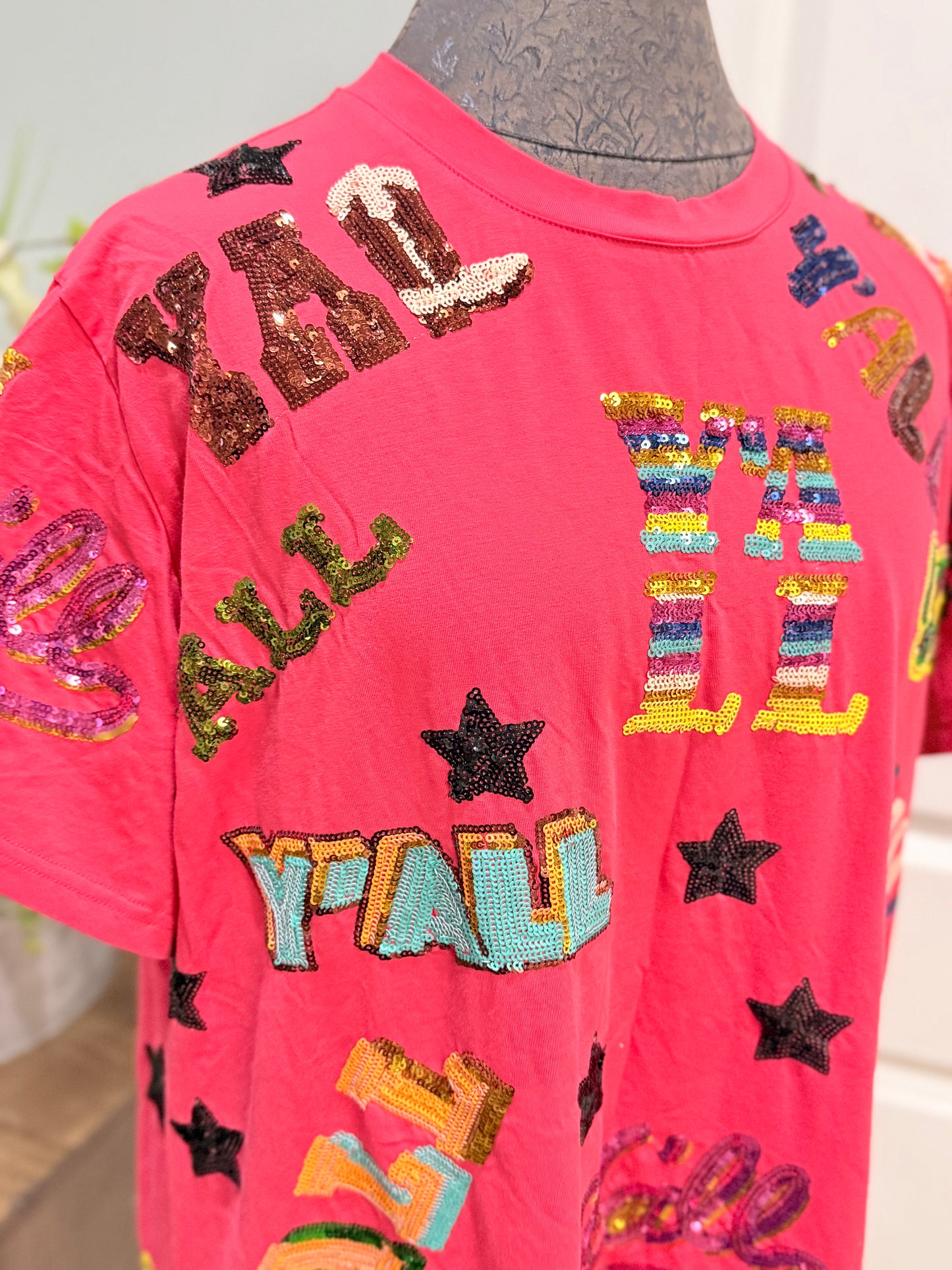 Womens Queen of Sparkles Yall Dress XL EUC