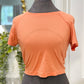 Womens Lululemon Cropped Tshirt Size 8 EUC
