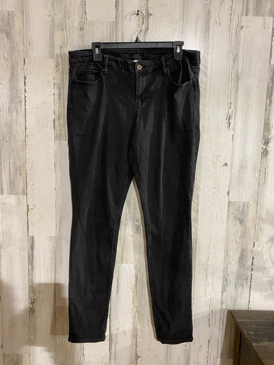 Womens Black Decree Jeans Size 15