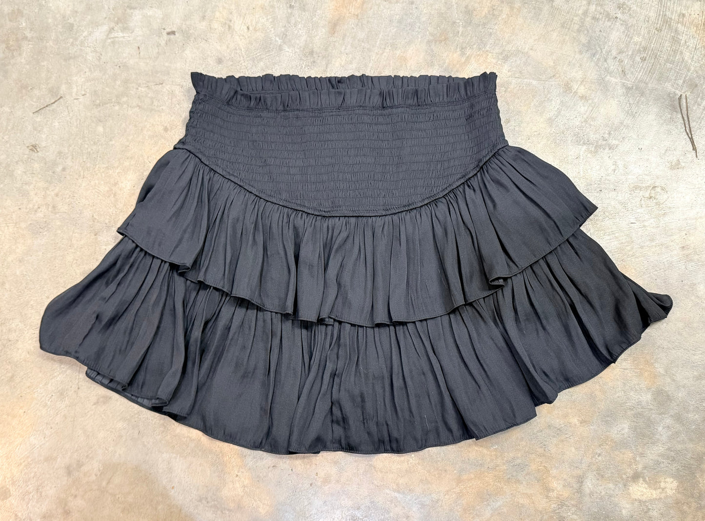 Womens Mustard Seed Black skirt Medium EUC