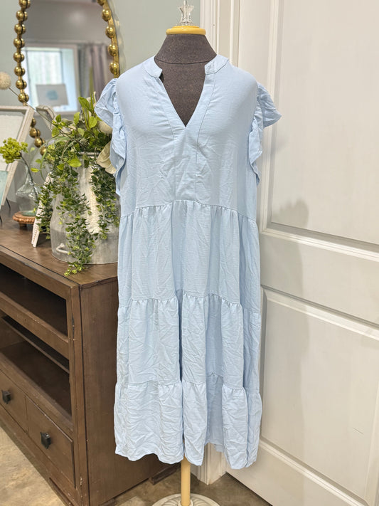 Womens Roly Poly Ruffle Dress XL & 2X