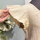 Womens Khaki Ruffle Dress Medium EUC