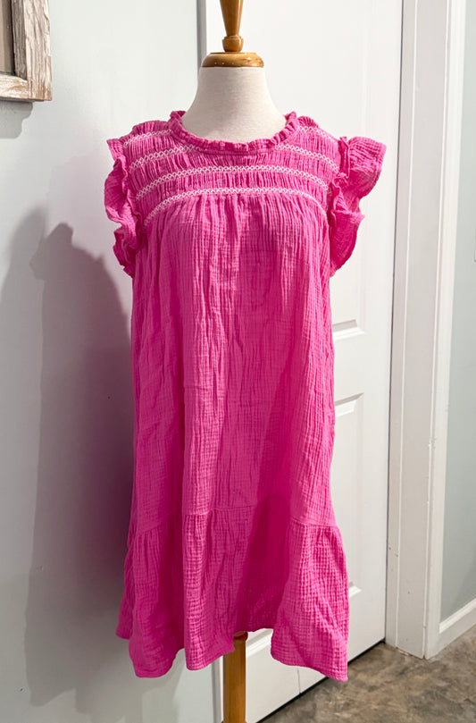 Womens Umgee Smocked Dress Size 1XL
