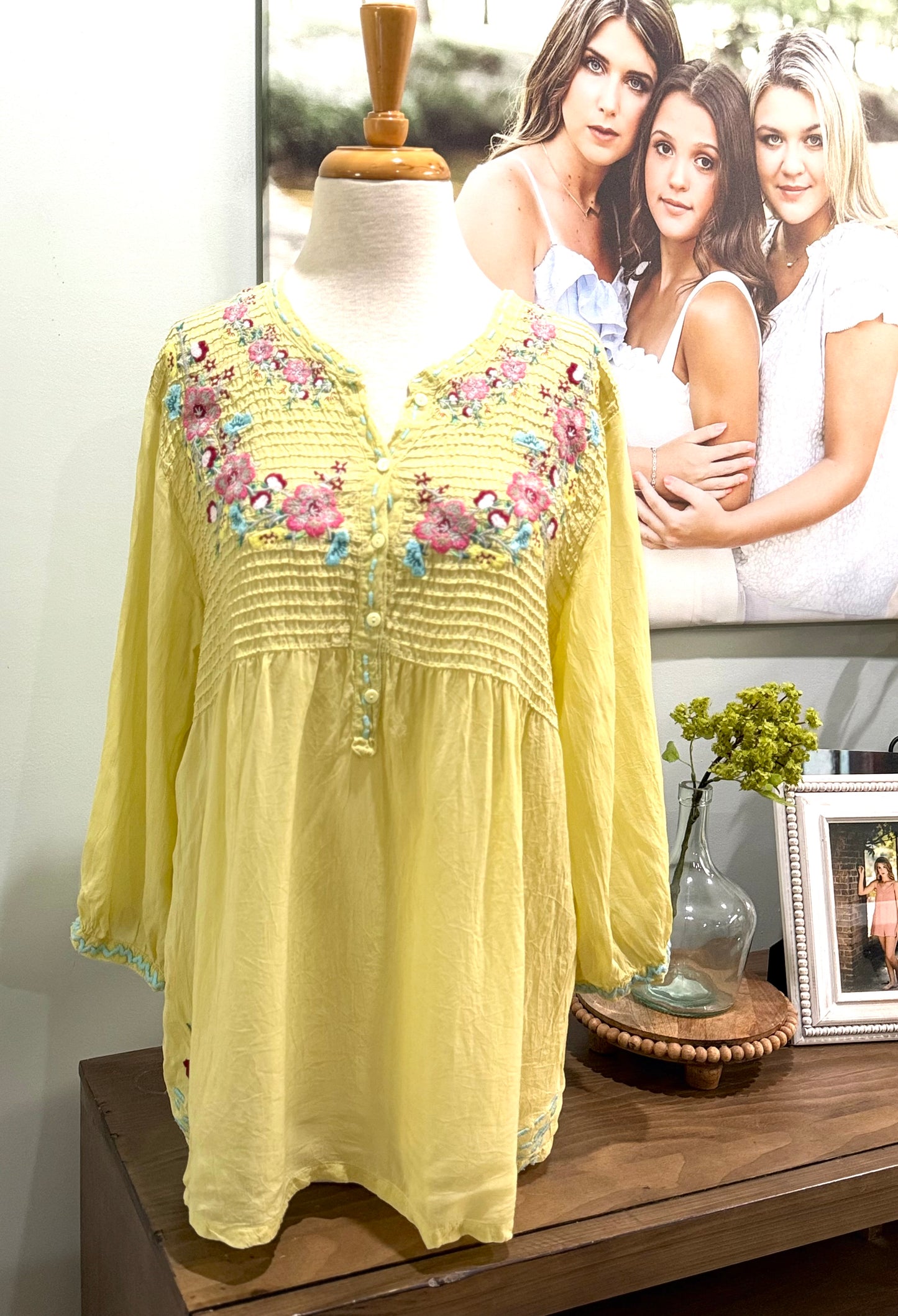 Womens Johnny Was Blouse Size Large