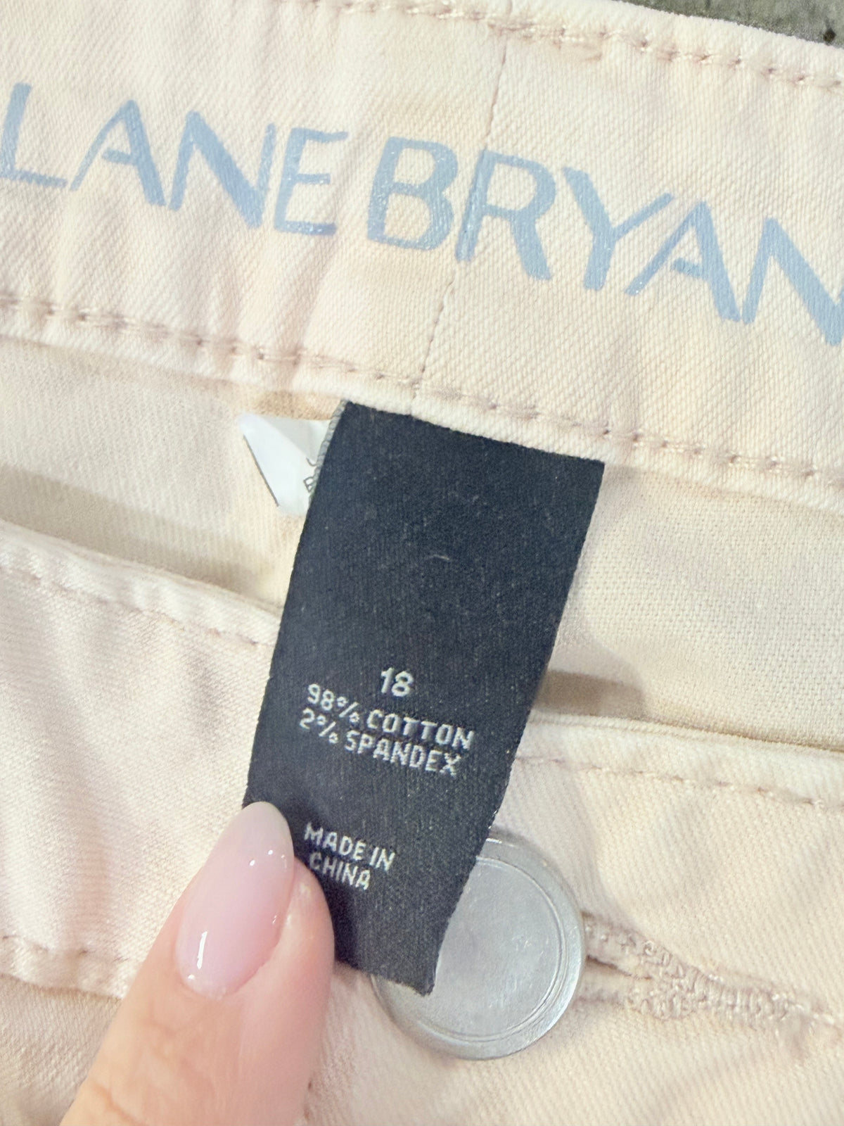 Womens Pink Lane Bryant Skinny Jeans 18QW EUC