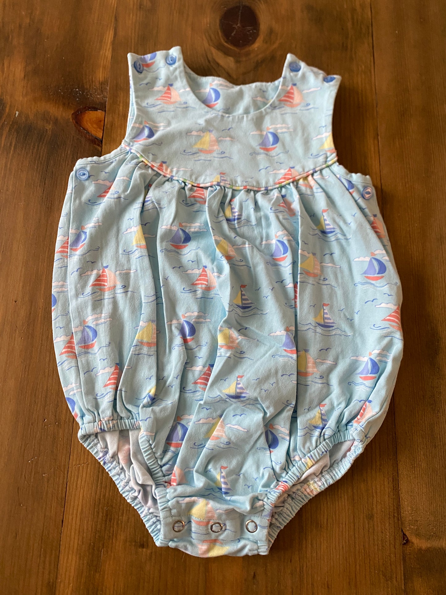 Boys Serendipity Sailboat Onesie Sz 3T