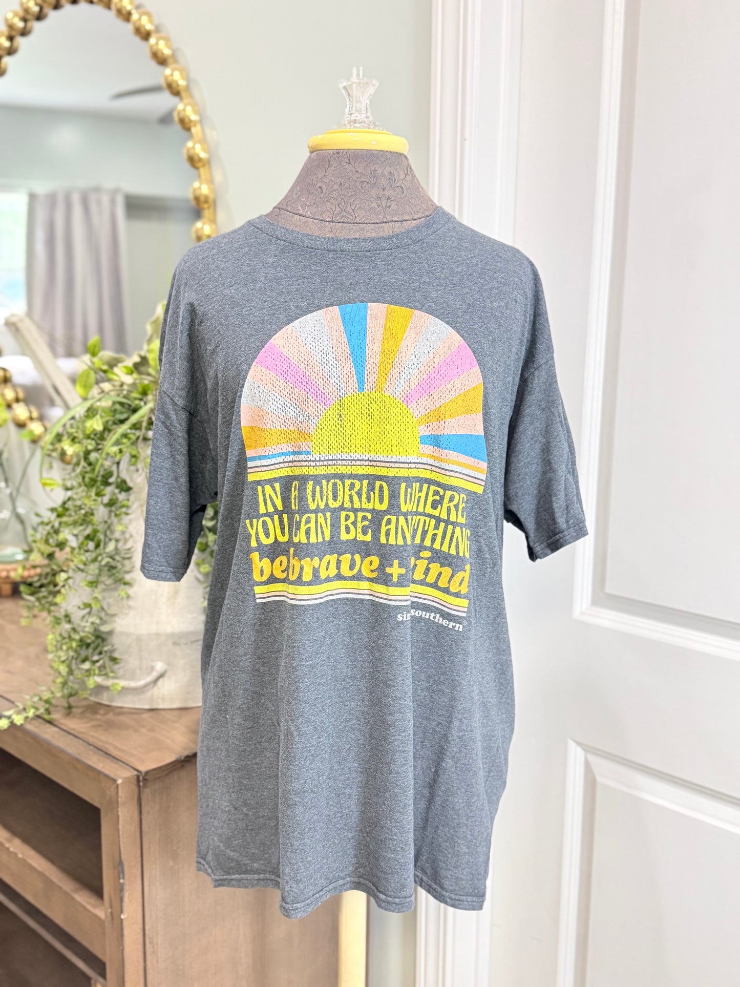 Womens Simply Southern Tee Large EUC
