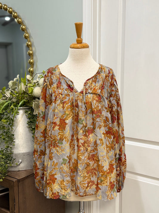 Womens Maurices Floral Blouse Size 2X