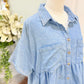 Womens ODDI Denim Dress Large EUC