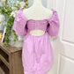 Womens Purple Bubble Mini Dress Small EUC