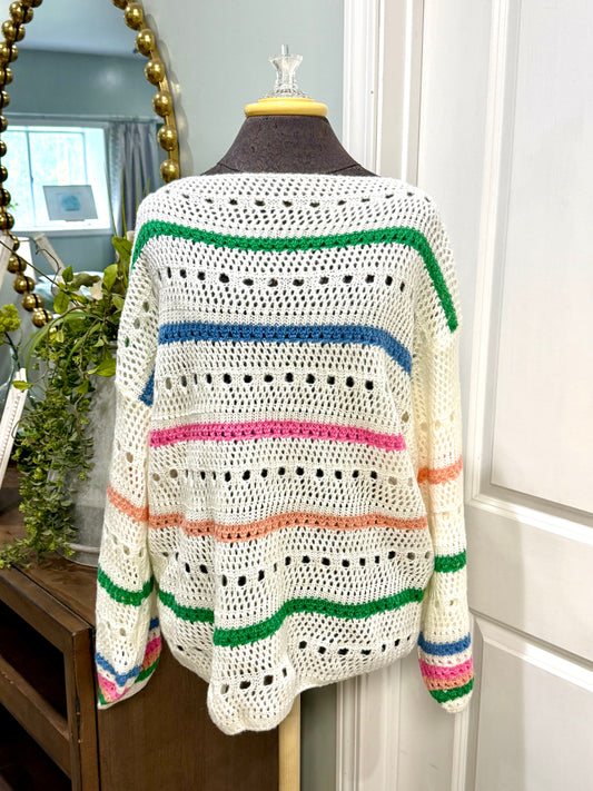 Womens Vine & Love Knit Sweater Medium EUC