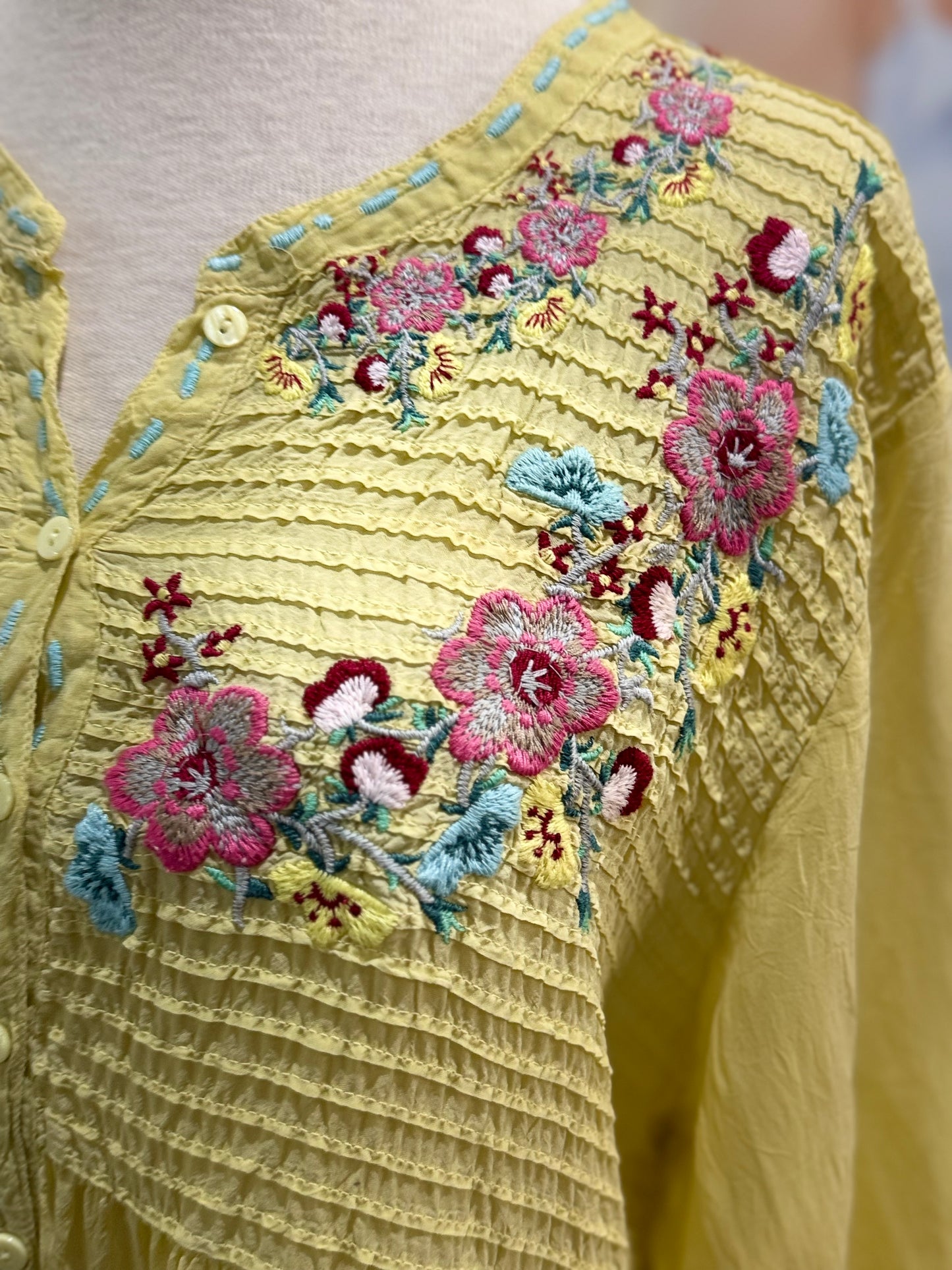 Womens Johnny Was Blouse Size Large