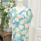 Womens Jodifl Floral Satin Blouse Medium NWT