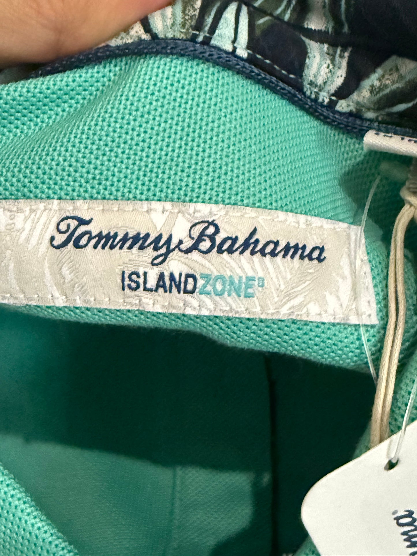 Mens Tommy Bahama Seafoam Green Polo Size Small NWT