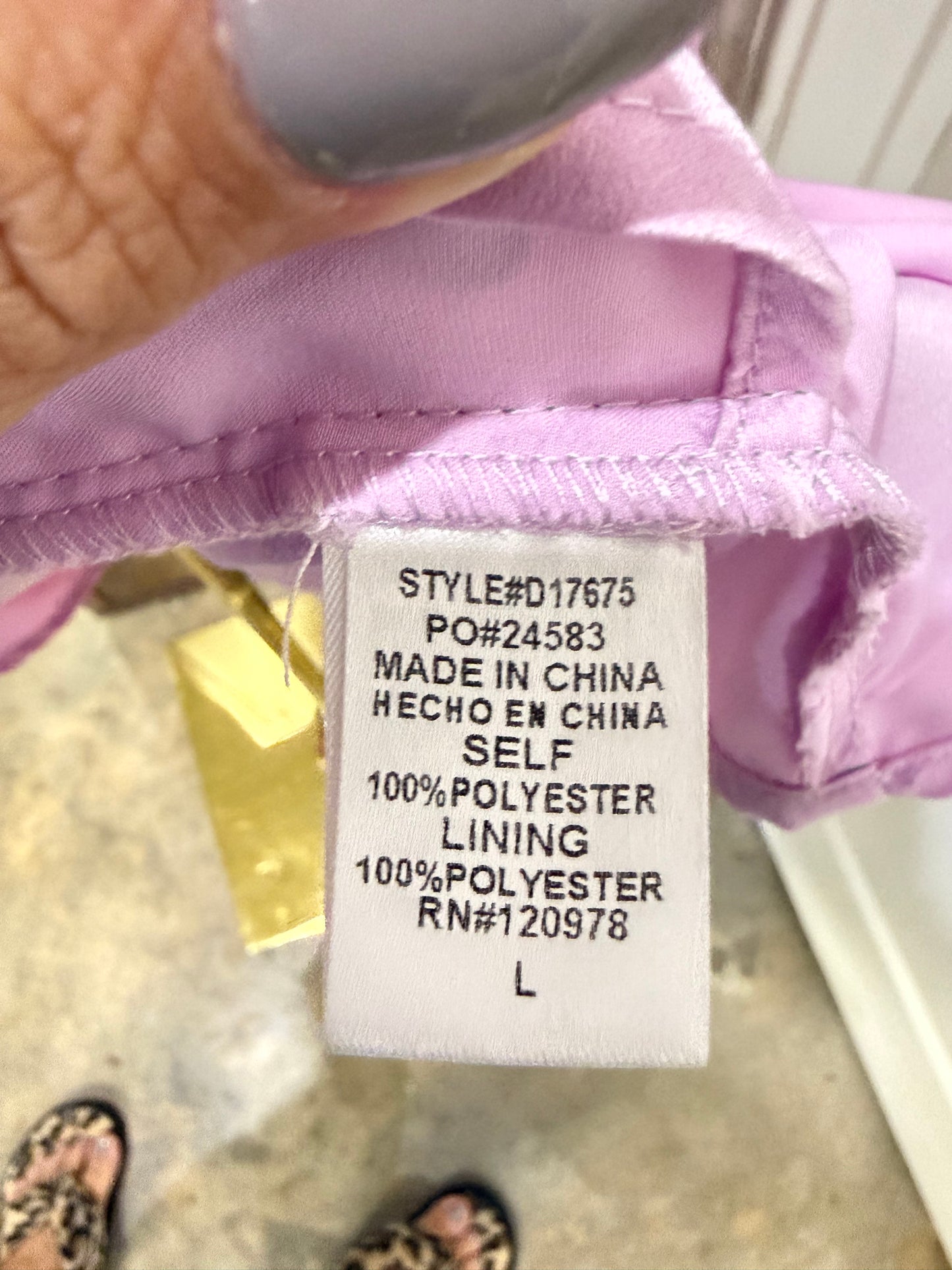 Womens Entro Pink Satin Midi Dress Large EUC