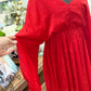 Womens Jodifl Red Babydoll Dress Medium NWT