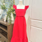 Womens Buddy Love Red Dress Medium EUC