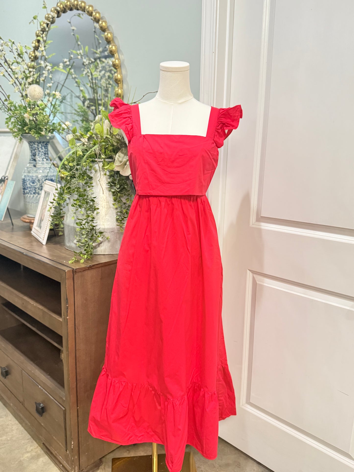 Womens Buddy Love Red Dress Medium EUC