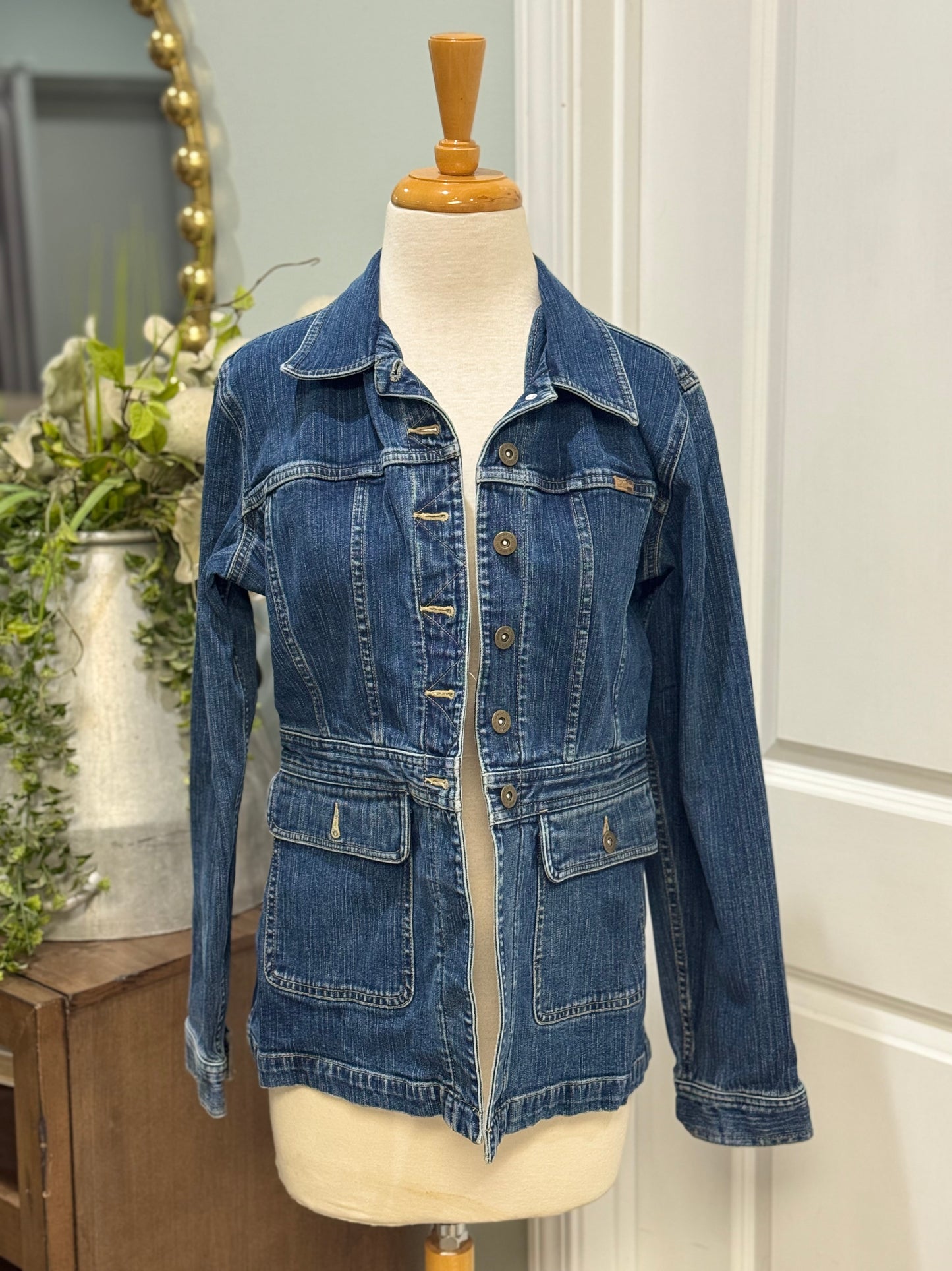 Womens Liz Claiborne Denim Jacket Size Medium
