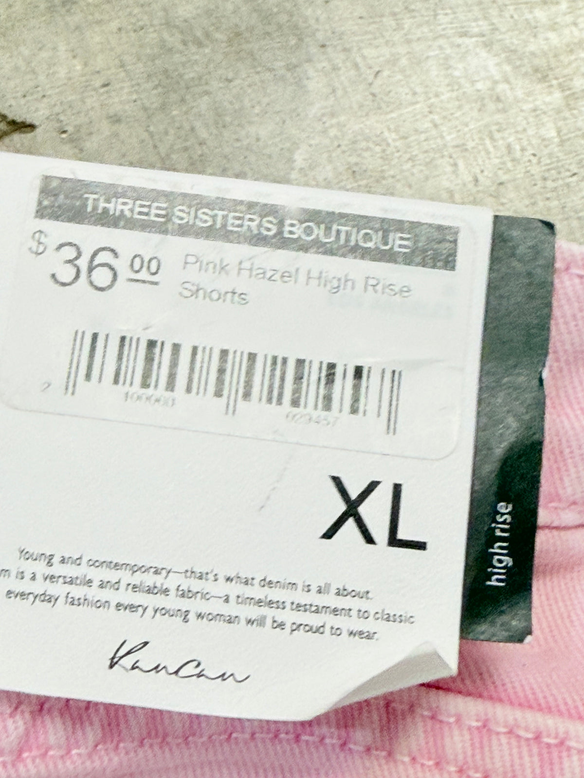 Womens Kancan Pink Shorts XL NWT