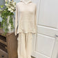Womens 2pc Waffle Pant Set Large (12/14) EUC