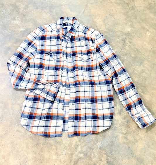 Mens American Eagle Flannel Button Down Medium EUC