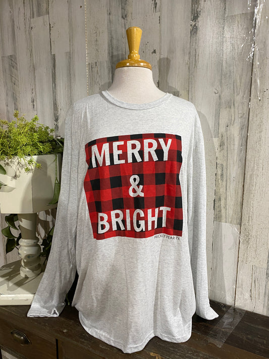 Womens Merry & Bright Tee XLarge