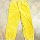 Womens Mustard Corduroy Jogger Pants Medium EUC