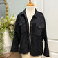 Womens BBJ Black Denim Jacket Size Mwsium