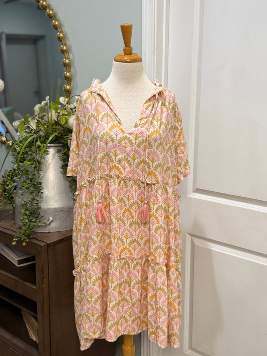 Womens Chic Soul Floral Dress Size 1X