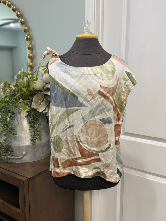 Womens Maeve Abstract Blouse Large