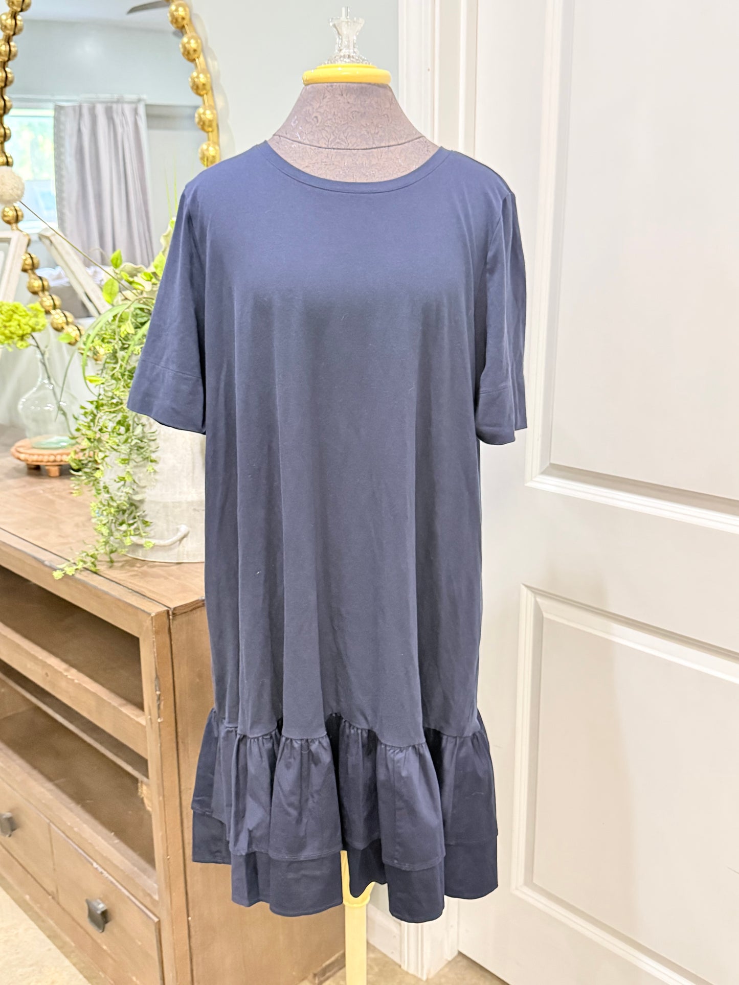 Womens Navy Chico's Dress XL EUC
