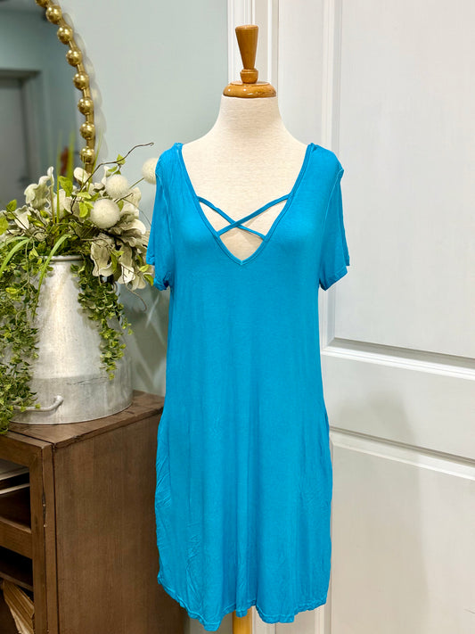 Womens Umgee Tshirt Dress Size Medium NWT