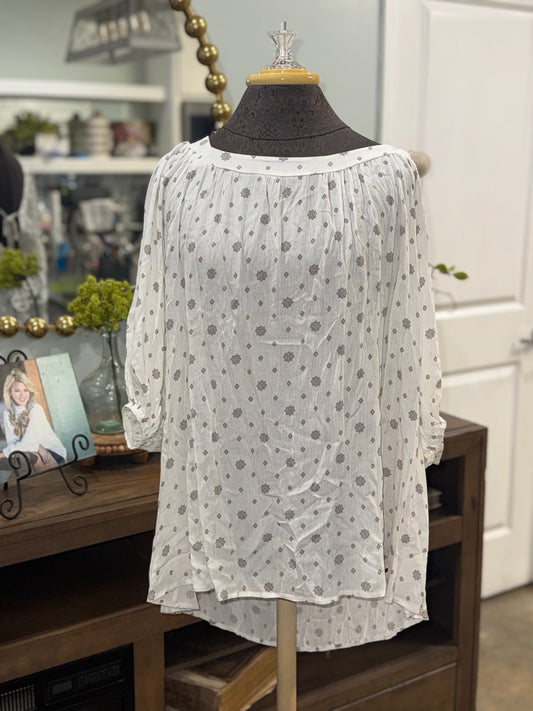 Womens Vervet Blouse Plus Sizes NWT 1X-3X