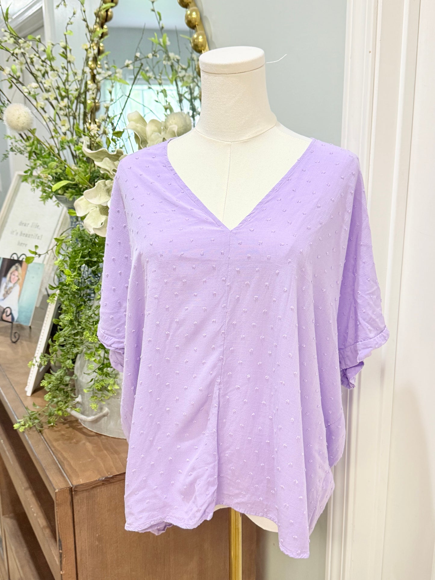 Womens Jodifl Swiss Dot Blouse Small EUC