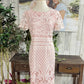 Womens Preston & York Pink Eyelet Dress Size 8 EUC