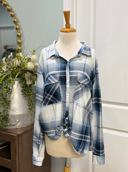 Womens love Potion Flannel Button Down Size 3X