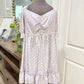 Womens Lavender Floral Dress 3XL EUC
