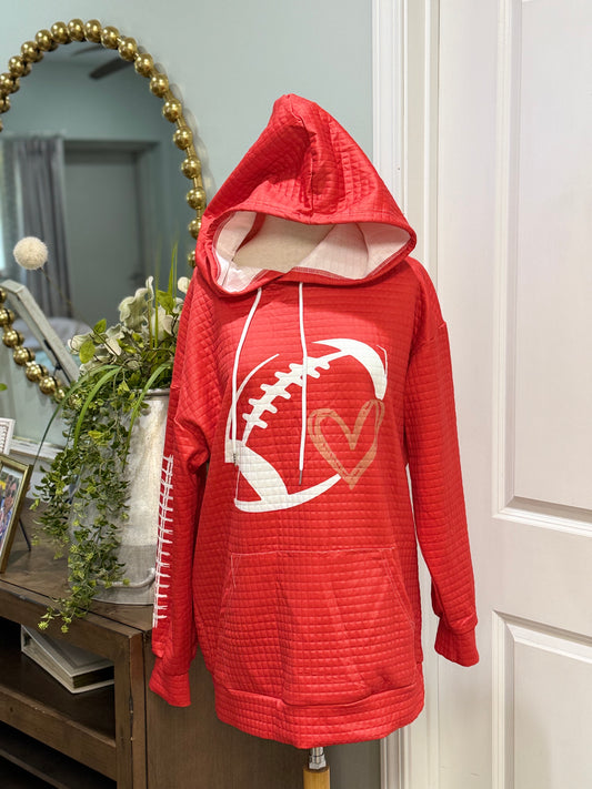 Womens Football Hoodie Size Large