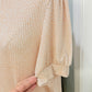 Womens Adrianna Papell Smocked Blouse Large EUC