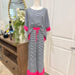 Womens Stripe 2pc Pant Set 0XL