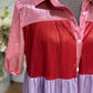 Womens Metallic Button Down Dress Medium EUC