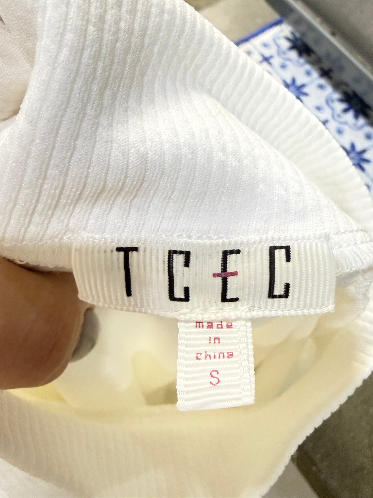 Womens TCEC White Bodysuit Small EUC